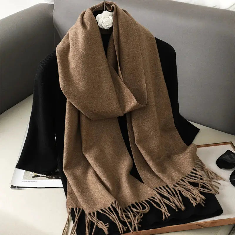 Brand 62 Womens Long Cashmere Blend Winter Scarf Hijab Shawl Wrap For Outdoor Warmth
