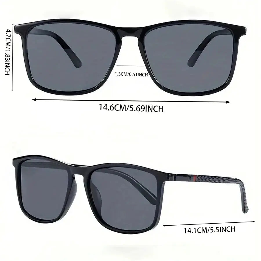 LuxCycle Square Vintage Polarized Cycling Sunglasses UV400 Protection For Men And Women