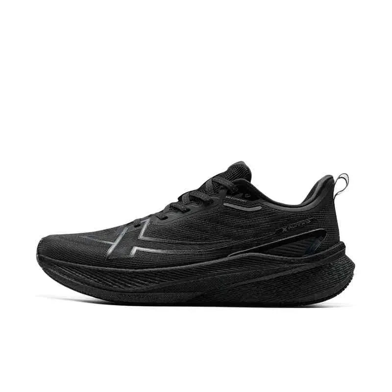Xtep 2000km 3.0 men's running shoes, black mesh upper, cushioned lightweight sole