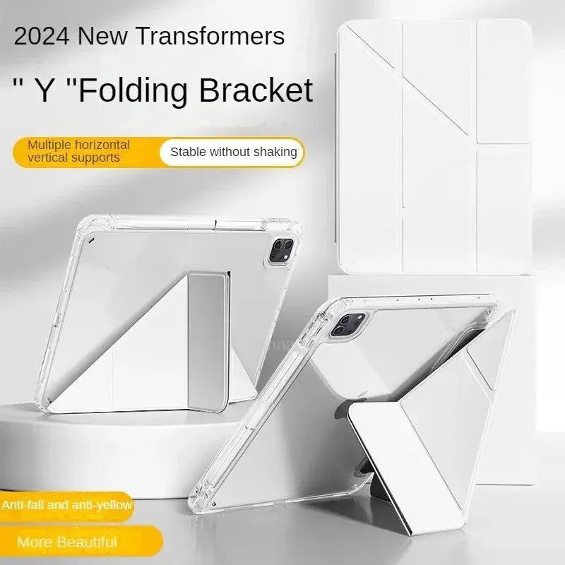 Y Fold Magnetic Case For iPad Universal Fit For A19 2026 A16 2025 Air 5 4 Air 11 13 Pro 12.9 11 10.9 10.5 10.2 9.7 Inch