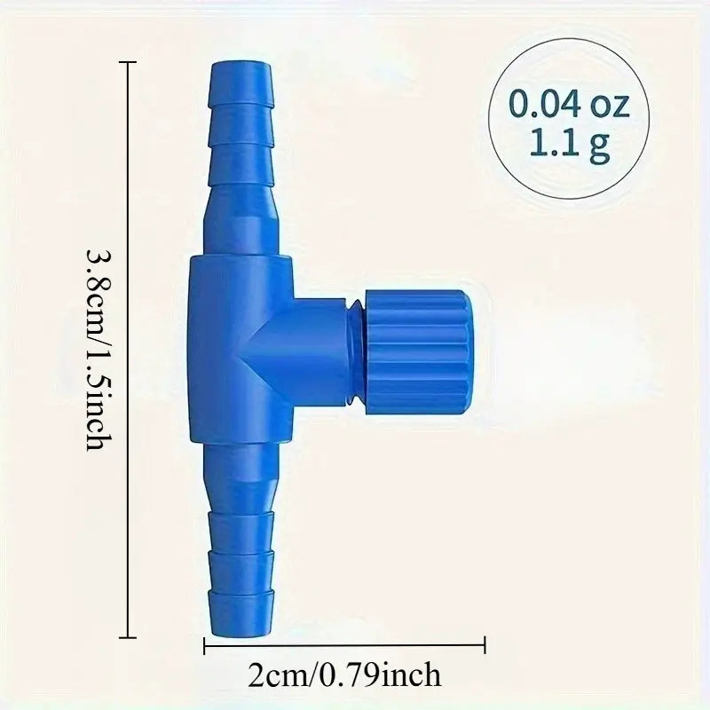Aquarium Air Control Valve Set Of Four Adjustable One Way Air Flow Regulators For Fish Tanks Aeration