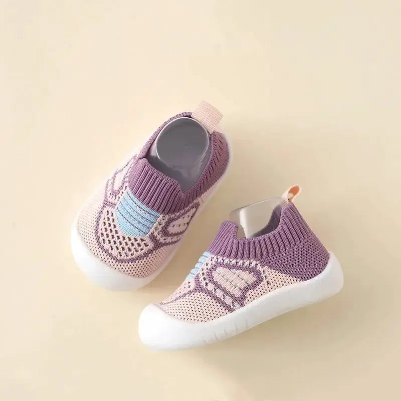 Bonkawoo Baby Shoes Anti Slip Breathable Infant Crib Socks With Rubber Sole For Boys And Girls