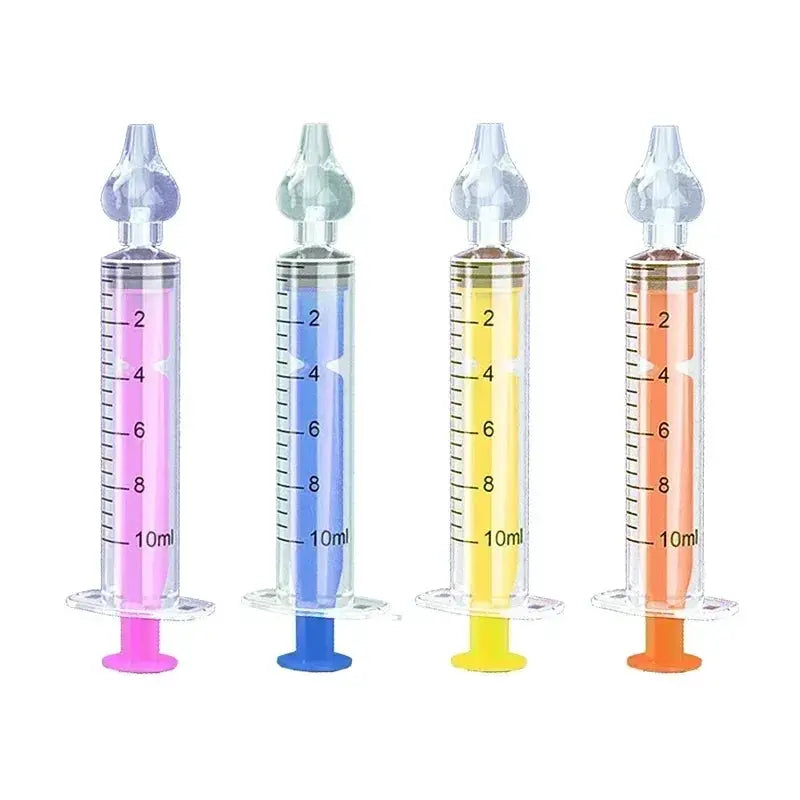 Dual Capacity 10Ml 20Ml Baby Nasal Aspirator Syringe Nose Cleaner Rhinitis Nasal Washer Irrigator Needle For Children