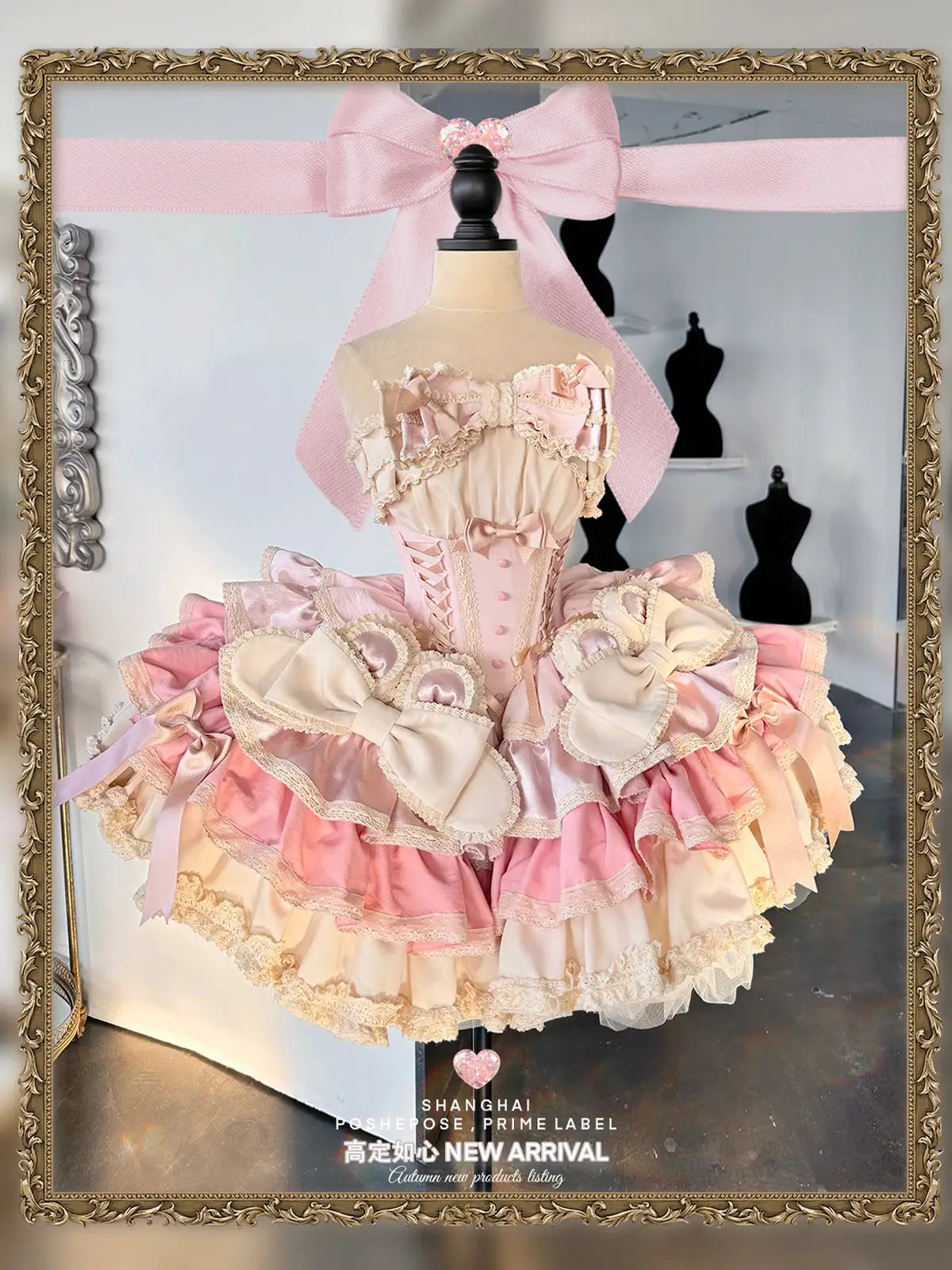 Girls Birthday Lolita Dress Tube Top Satin Bowknot Pettiskirt Mini