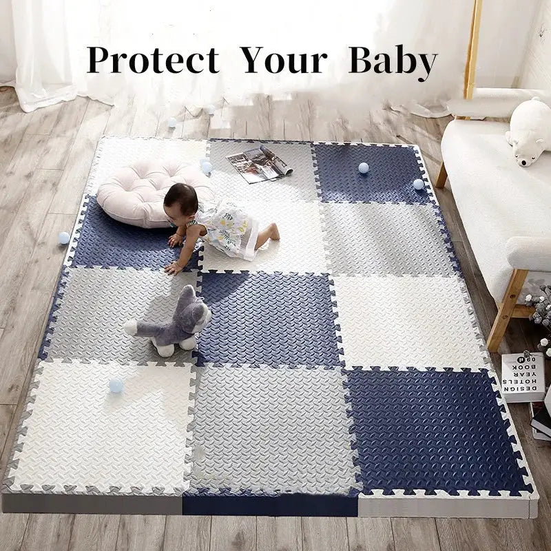 16 Piece Puzzle Mat Set 30x30cm EVA Foam For Children Baby Play Mat Kids Carpet Rug Safe Nursery Playroom Flooring