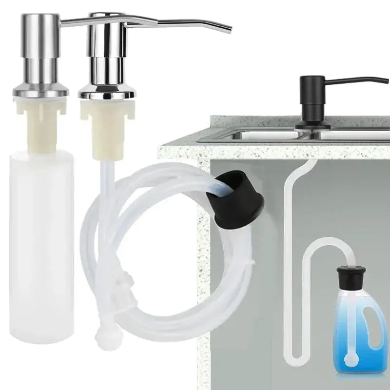 Under Sink Soap Dispenser Kit For Kitchen Sink And Extension Tube