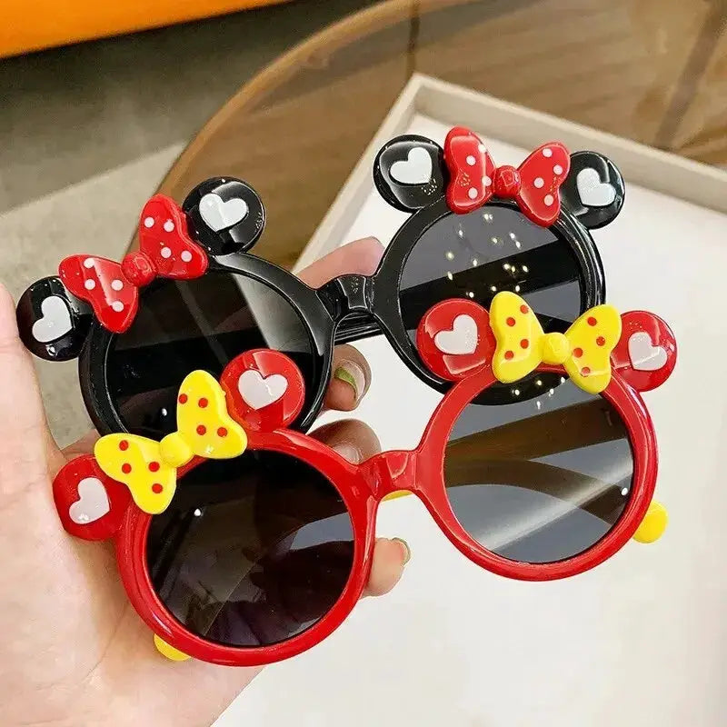 UV400 Cartoon Sunglasses For Kids Boys Girls Lightweight Plastic Frame Sun Protection Outdoor Shades