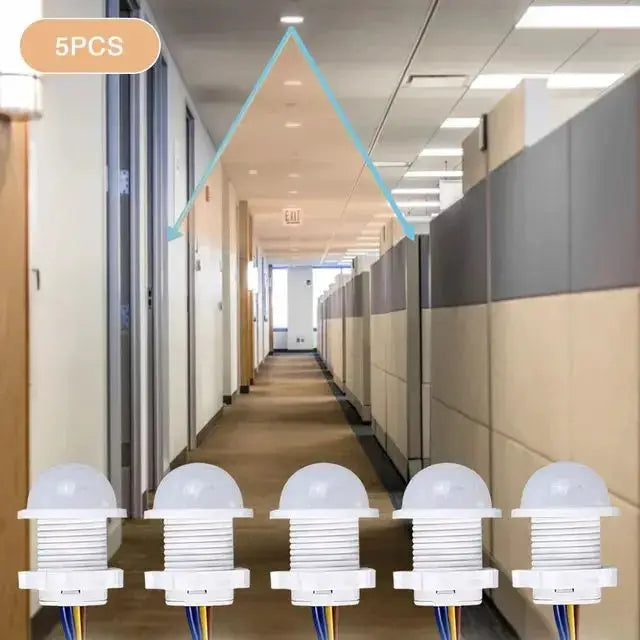 Mini PIR Motion Sensor Light Switch For AC 110V To 240V Auto On Off Infrared Detector Night Lamp