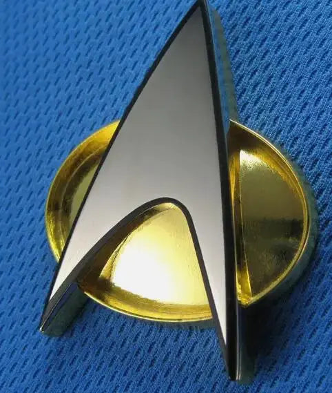 Star Trek The Next Generation Magnetic Communicator Badge Pin Metal Costume Accessory Replica Cosplay Prop