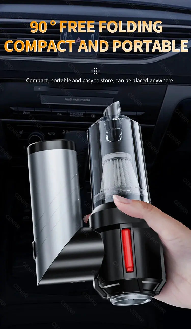 Simples Market car vacuum cleaner cordless portable handheld with transparent dust container