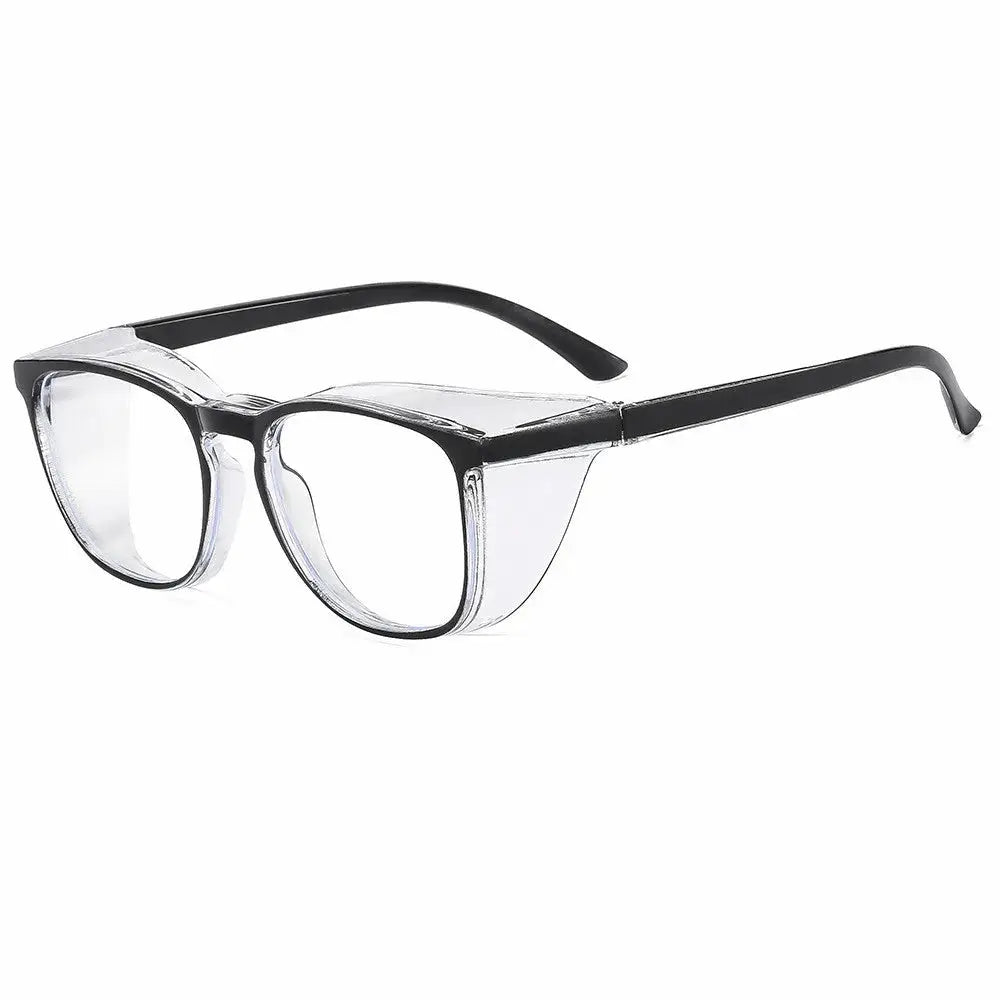 ClearView Safety Glasses With Anti Fog Blue Light Blocking Scratch Resistant Square Frame For Men And Women Nurses