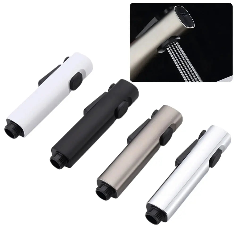 Toilet bidet spray head, ABS handheld shower attachment, 4-pack in white, black, bronze, silver.