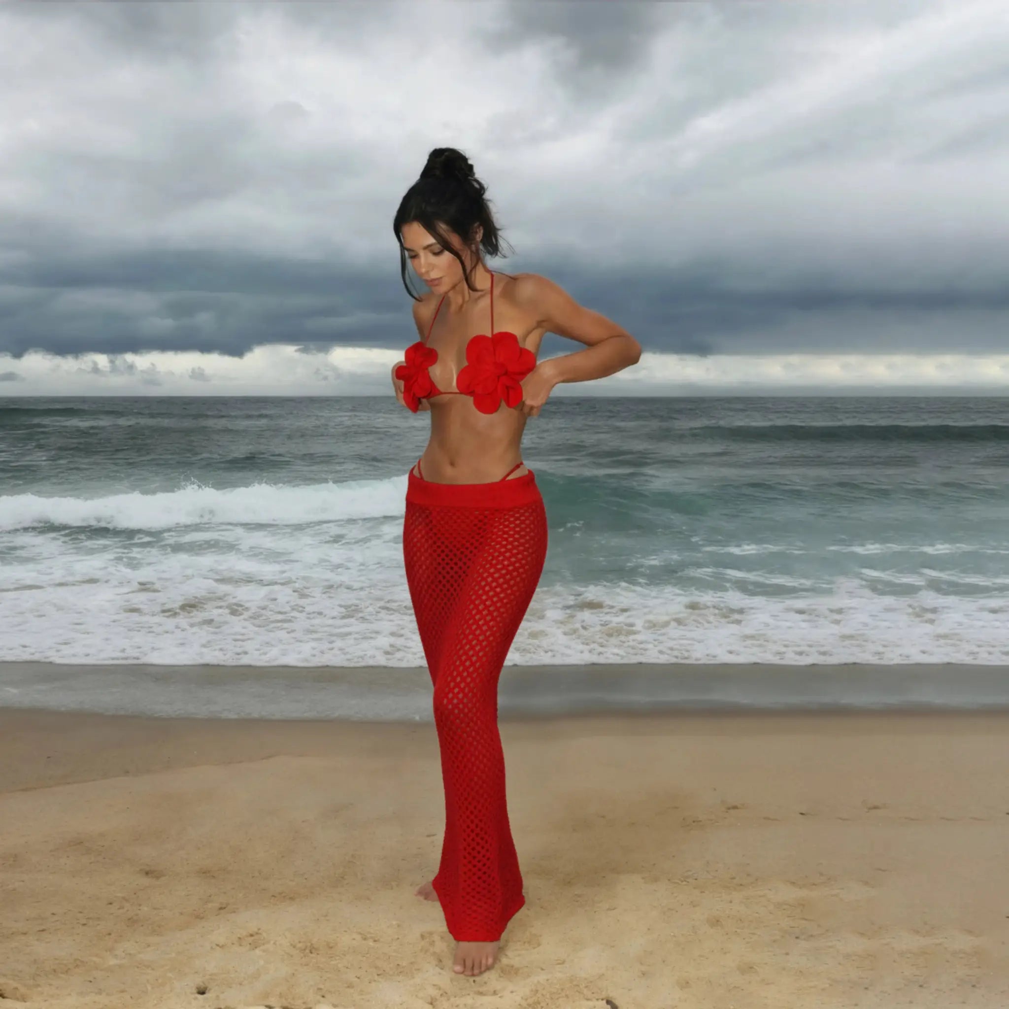 Women Sexy Bikini Set With Skirt Bandage Swimwear 3 Piece Brazilian Style Bathing Suit A Line Skirt Summer