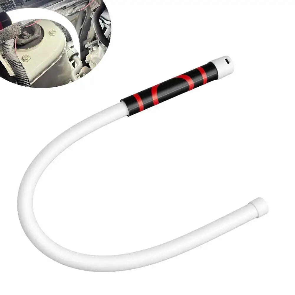 Simples Market 73cm flexible LED work light; white shaft with black/red grip, rechargeable mechanic tool