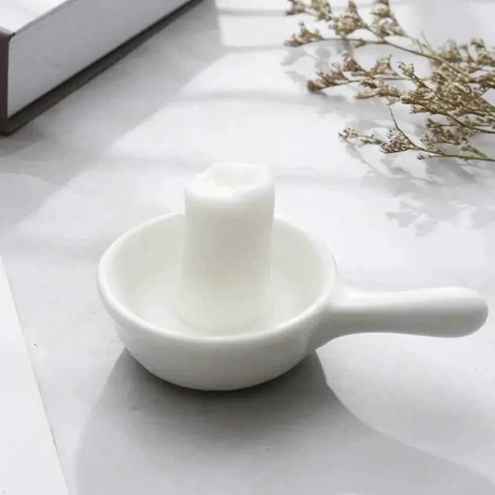 Simples Market compressed towels, portable moistened non-woven towel tablets in a white dish for travel (10/20 pcs)