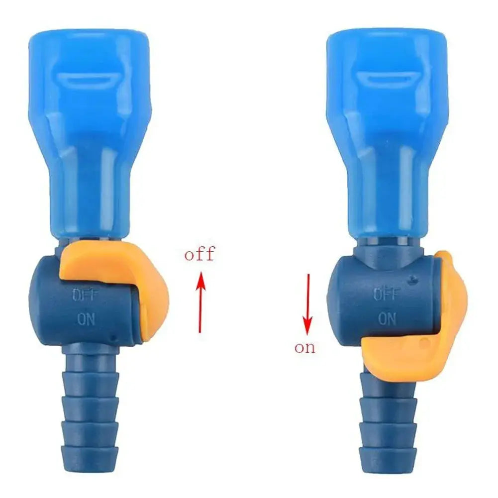 Simples Market replacement hydration bag bite valves with switch, blue body and orange lever, 2-pack