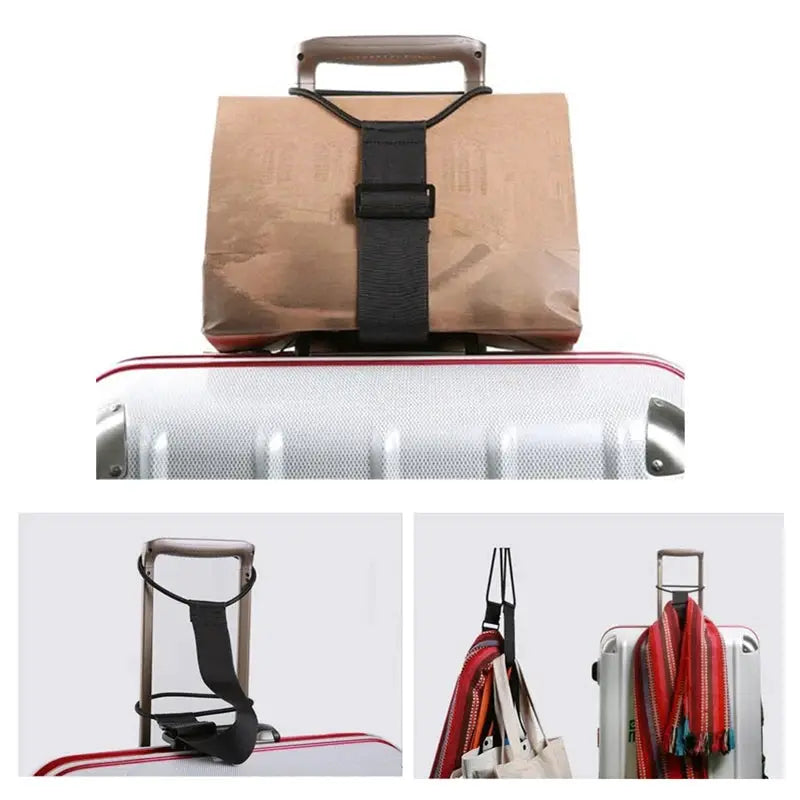 TravelEase Adjustable Luggage Strap Carrier For Secure Tie Down On Suitcases And Carry Ons