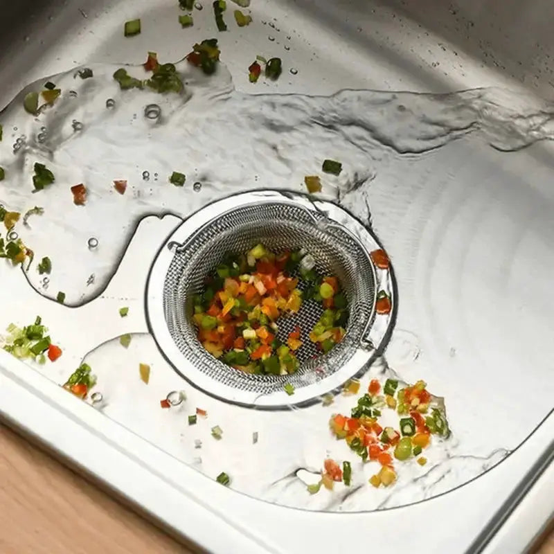 Stainless Steel Kitchen Sink Filter Hair Catcher 1 Piece Garbage Food Residue Drain Protector For Kitchen Bathtub