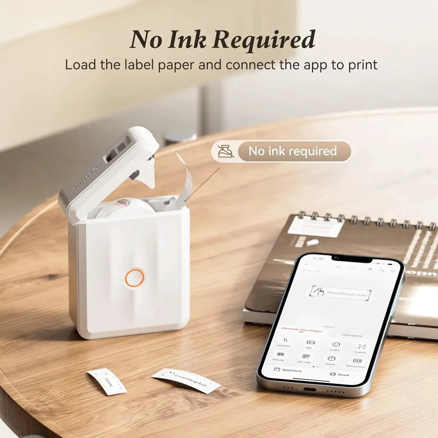 Niimbot D110 Smart Portable Direct Thermal Label Printer With Wireless