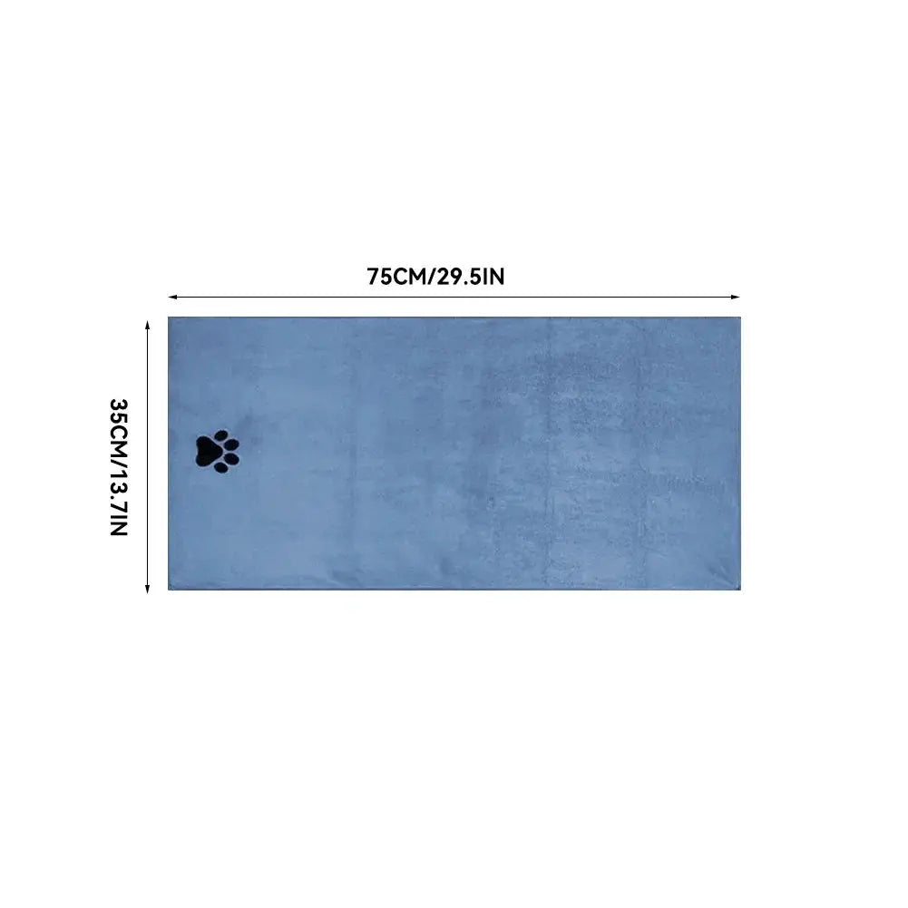Three Size Options Microfiber Pet Bath Towel Embroidered Super Soft Absorbent for Cats and Dogs Grooming Supplies