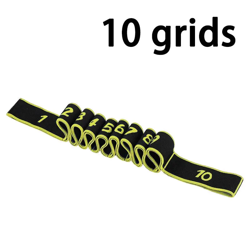 8 Section Dance Resistance Band For Yoga Pilates Fitness With Adjustable Elasticity And Tension Belt