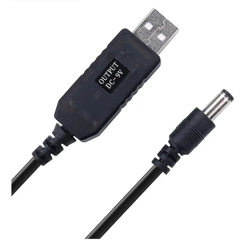 USB 5V to 12V 9V Power Boost Module Converter 5.5 x 2.1mm DC Plug Cable for Router Modem Fan