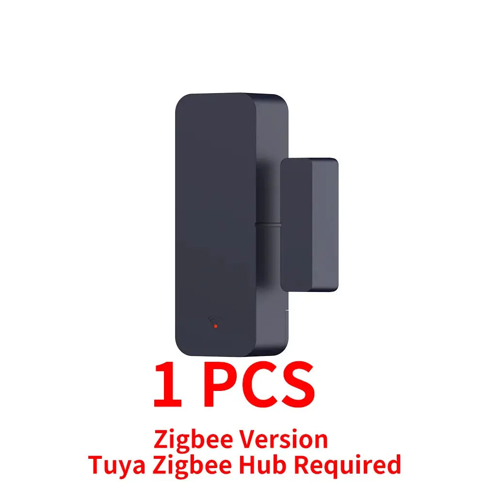 Door sensor contact detector for smart home, Tuya Zigbee version, dark gray, 1 pc