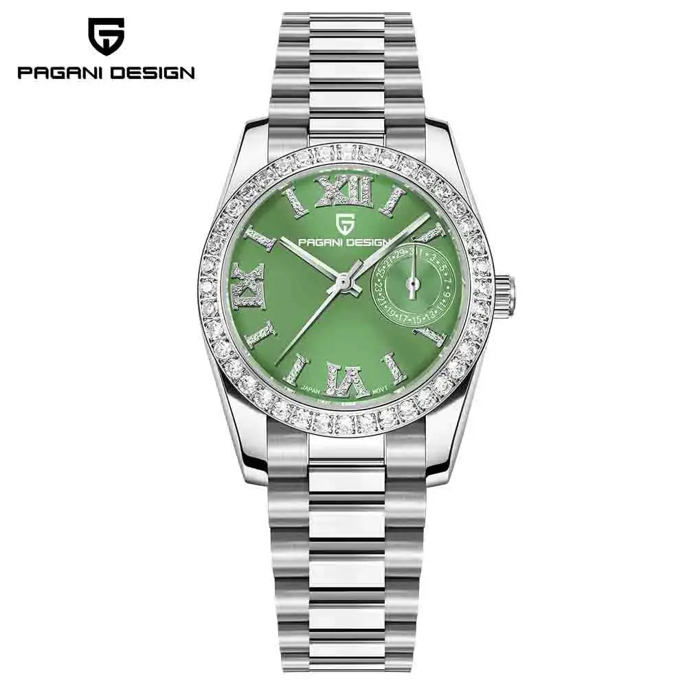 Pagani Design 32mm Womens Wristwatch Elegant Luxury Quartz Timepiece Fashion Waterproof Sapphire Crystal