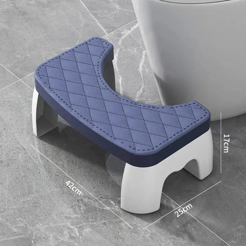 Adjustable Non Slip Squat Stool For Toilet Bathroom Step Stool Anti Skid Base Portable Space Saving Home Travel