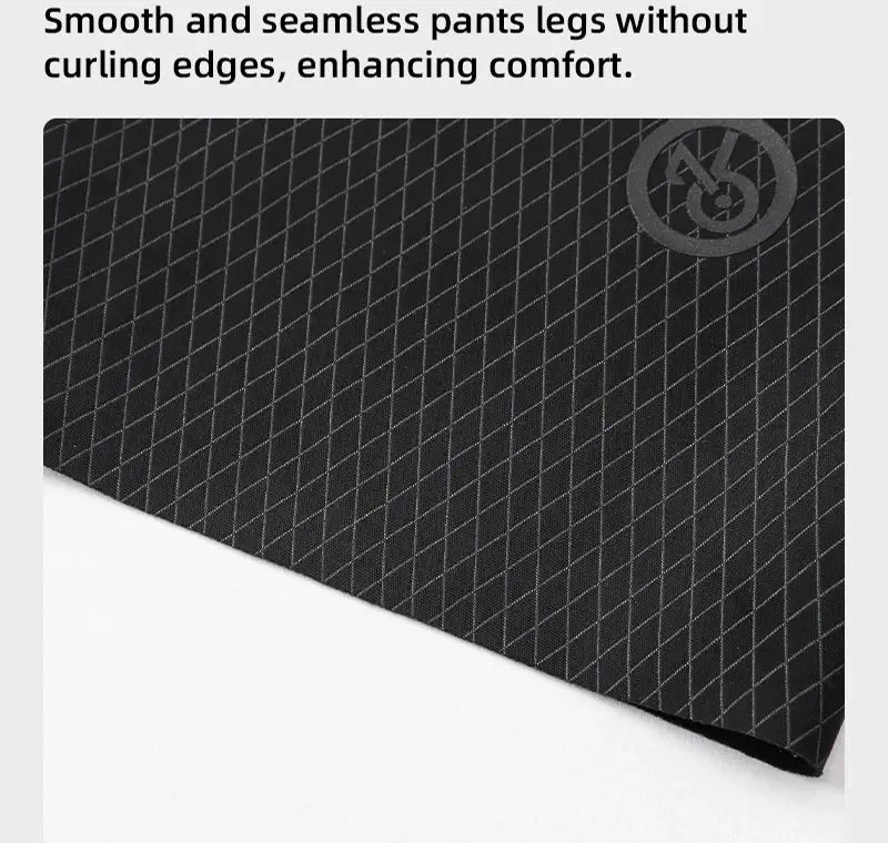 Cycling bib shorts by Simples Market, YKYWBIKE in black grid-textured fabric.