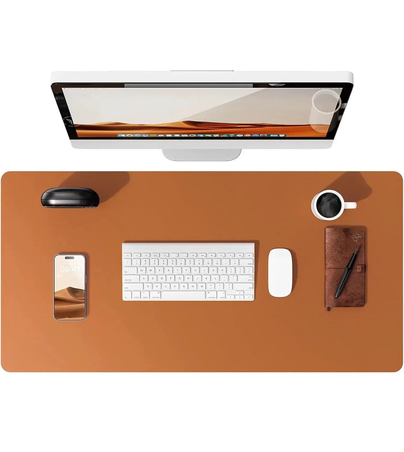Large PU Leather Desk Pad Mouse Pad For Office Non Slip Leather Desk Mat Laptop Desk Pad Protector