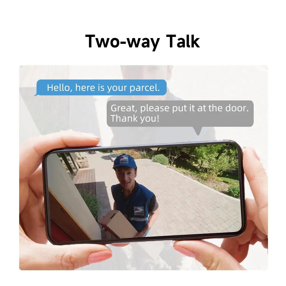 IMILAB EC4 outdoor security camera app demo with two-way talk on smartphone