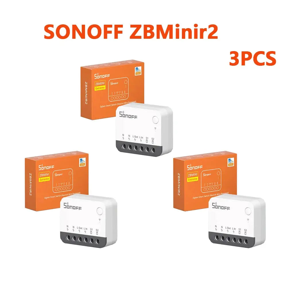 SONOFF ZBMINIR2 Extreme Zigbee smart switch module 3-pack
