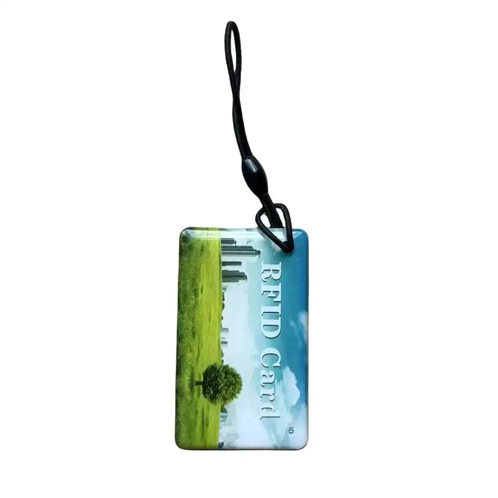 RFID key tag with strap, EM4305/T5577, 125KHz blank writable card for cloning