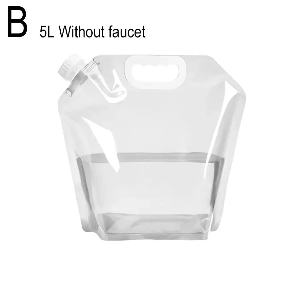 Portable Camping Water Bag 5L And 10L Foldable Water Container Lightweight For Outdoor Travel