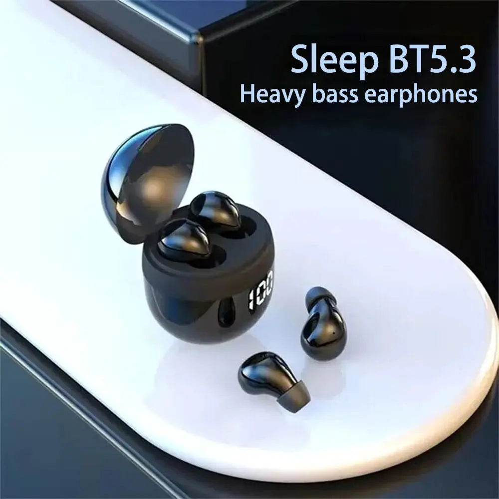 SK18 mini wireless earbuds by Simples Market, black, Bluetooth 5.3 with microphone