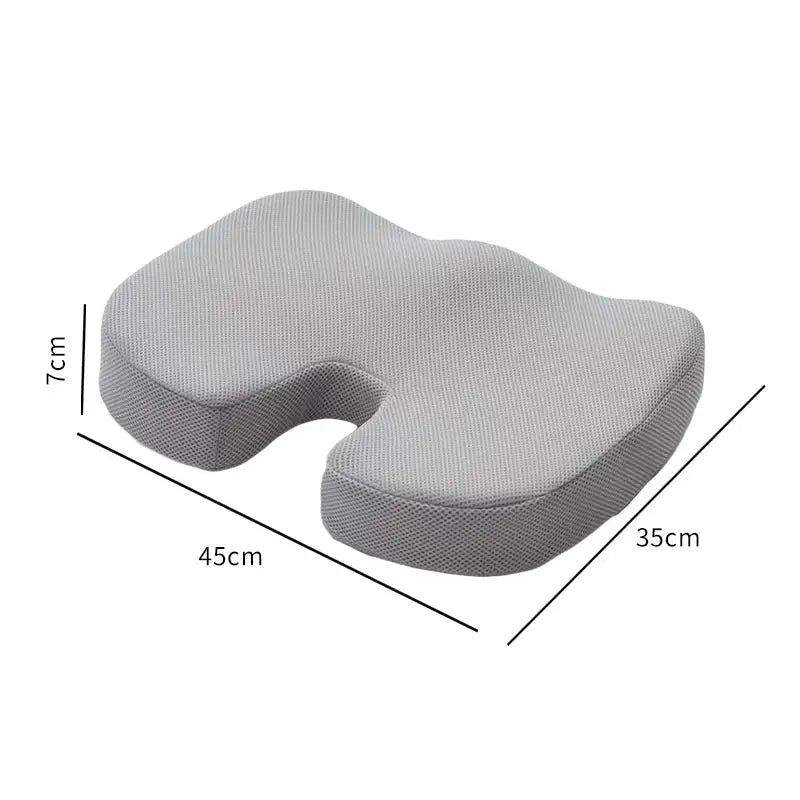 Ergonomic Memory Cotton Office Chair Cushion For Hemorrhoid Relief And Prolonged Sitting Comfort