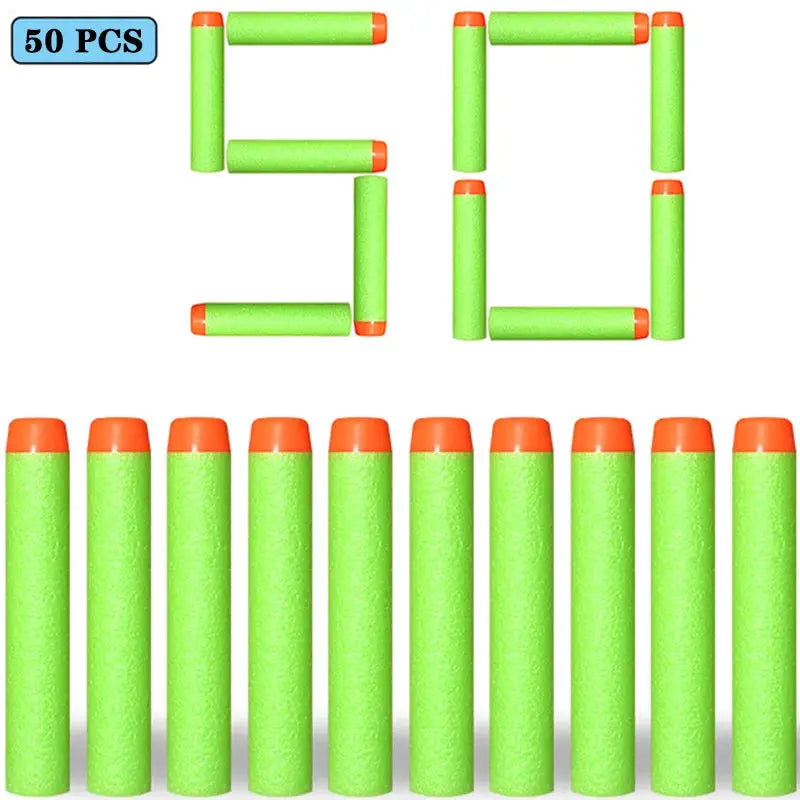 7.2cm EVA Foam Darts 100 Pieces Refill Rounds for Nerf N Strike Blasters Round Head Safe Play