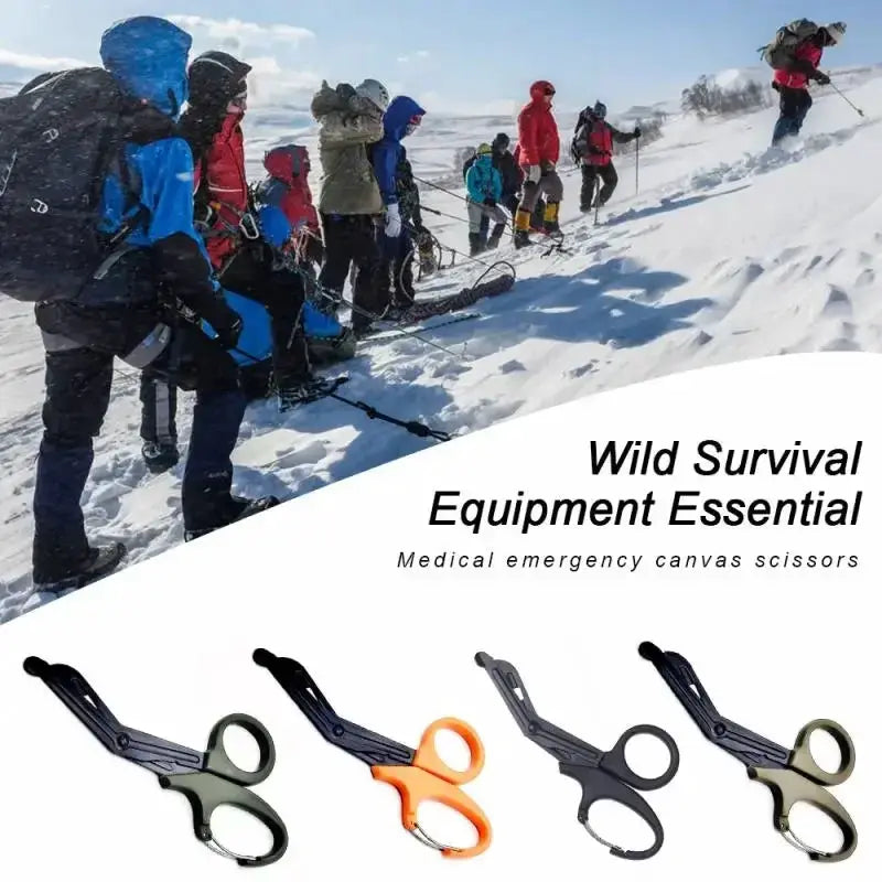 Rescue First Aid EMT Trauma Bandage Shears Medical Scissors 15 18.5 Cm Stainless Steel Milled Serrations Curved Tip