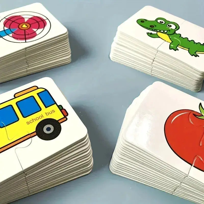 32 Piece Enlightenment Card Matching Puzzle For Early Education Cognitive Development Cartoon Toys For Boys And Girls