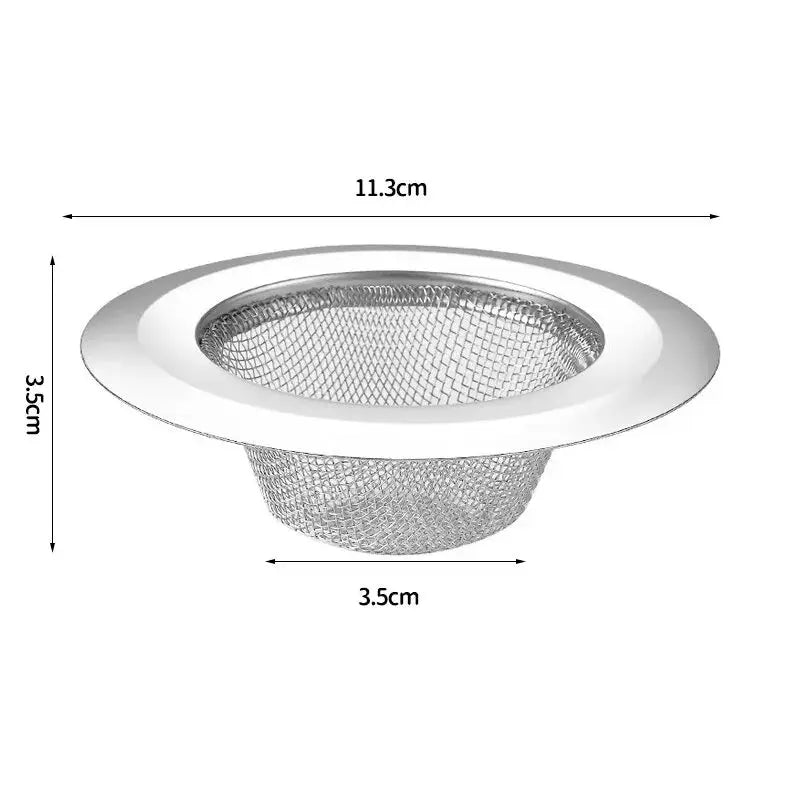 Stainless Steel Kitchen Sink Strainer Anti Blocking Hair And Food Residue Filter For Sink Dishwasher Basin Floor Drain
