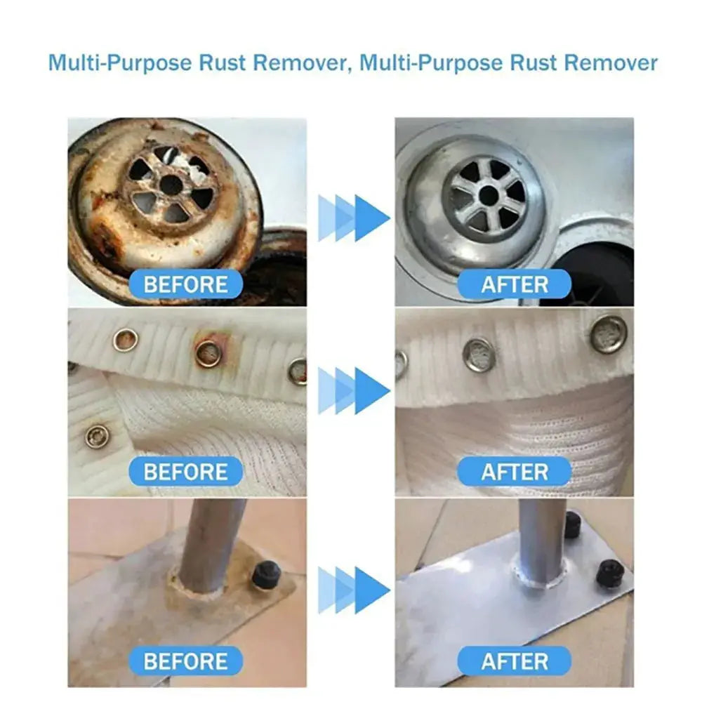 HGKJ rust remover spray by Simples Market; car wheel and metal surface cleaner with before/after rust removal.