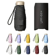 Ultra Light UV Protection Umbrella Compact Foldable Design Stainless Steel Handle For Sun And Rain 190T Canopy