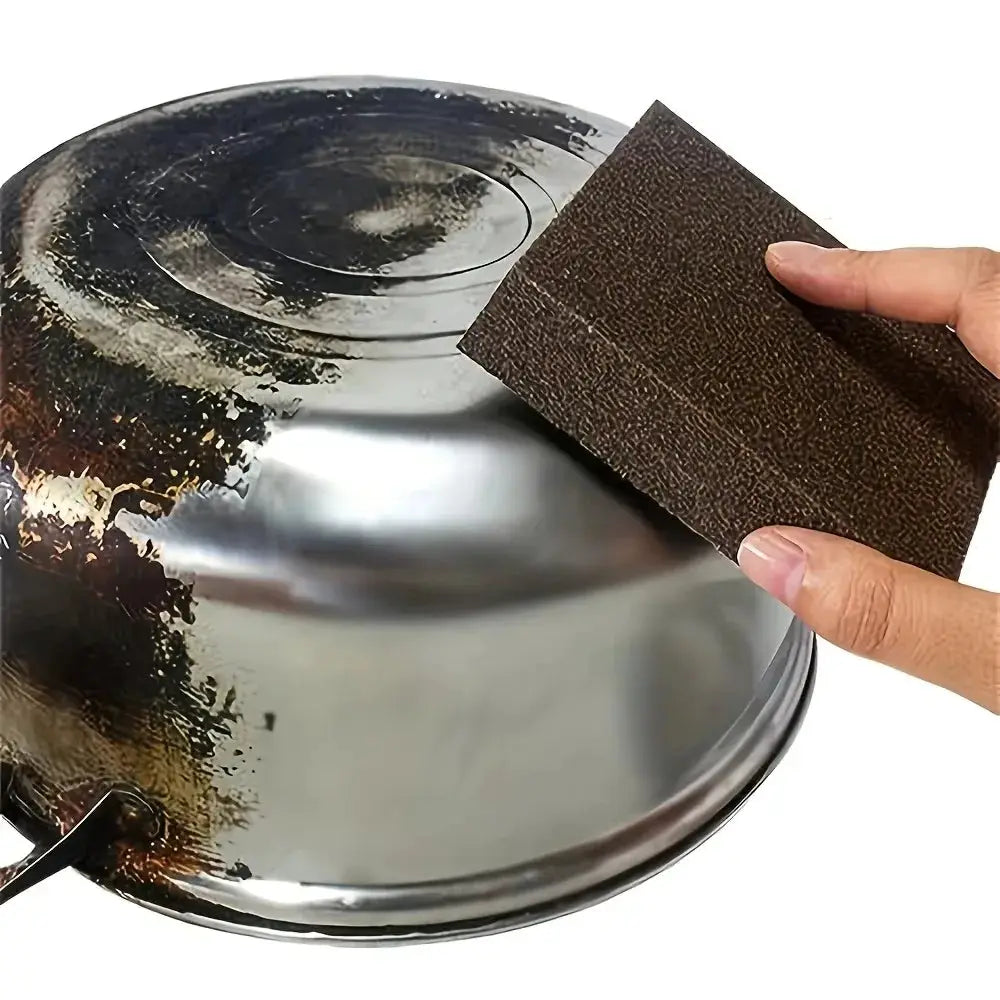 Magic Descaling Emery Sponge Cleaning Brush For Eco Friendly Kitchen Pot And Pan Stain Remover For Tough Residue