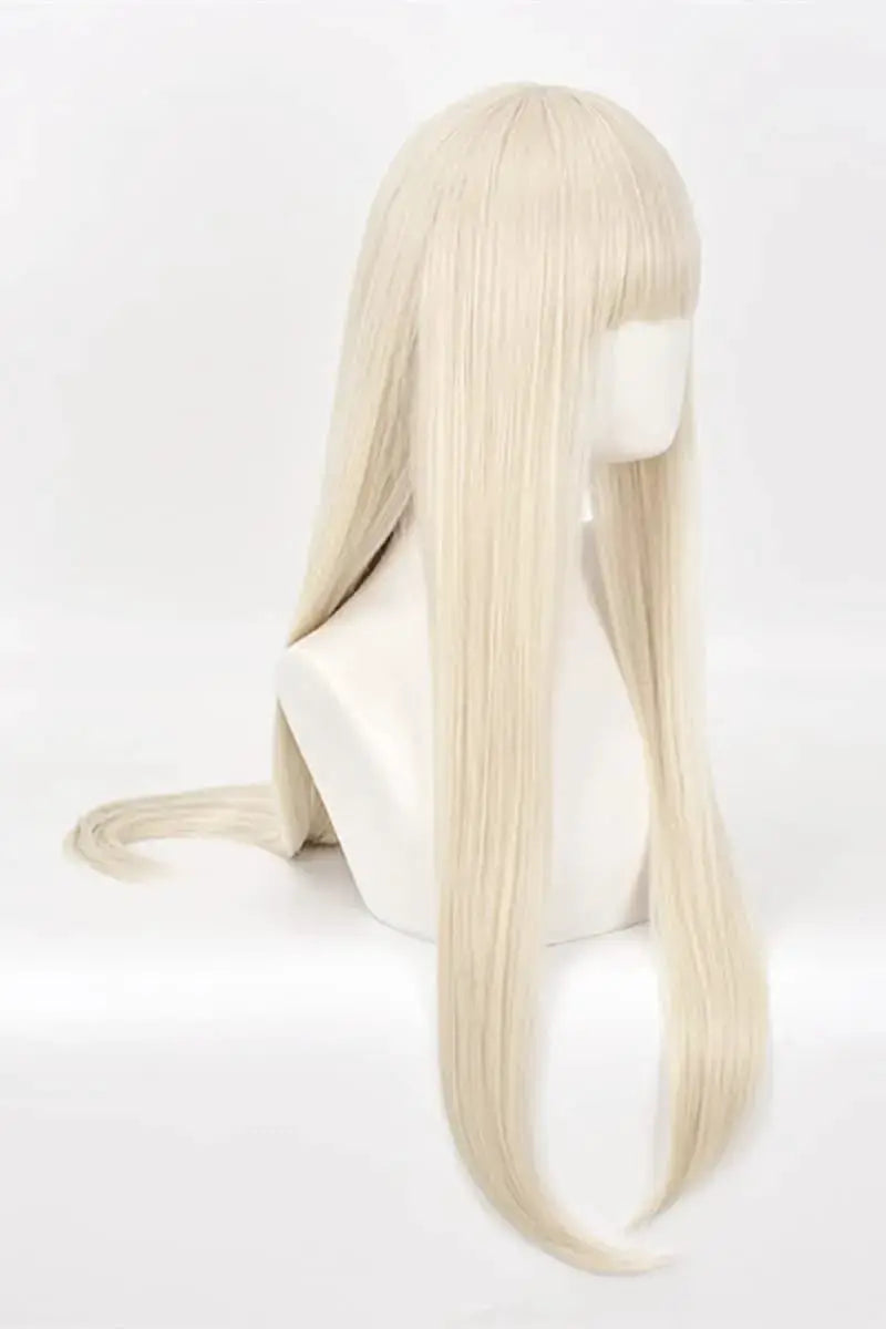 Creamy Blonde long straight bangs cosplay wig by Simples Market