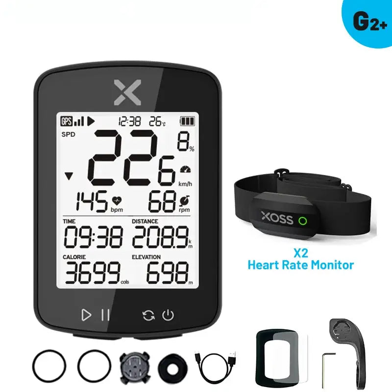 XOSS G2 Plus Wireless GPS Bike Computer For Road And MTB Waterproof Cadence ANT Plus