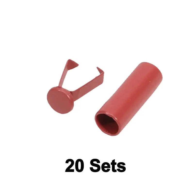 20 Sets Metal Rope End Stoppers Cord Locks For Bags Shoes Garments Lanyards Zinc Alloy