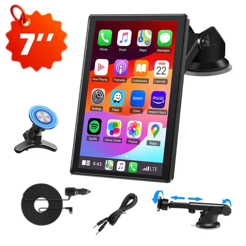Wireless CarPlay Android Auto Seven To Nine Inches Multimedia Screen