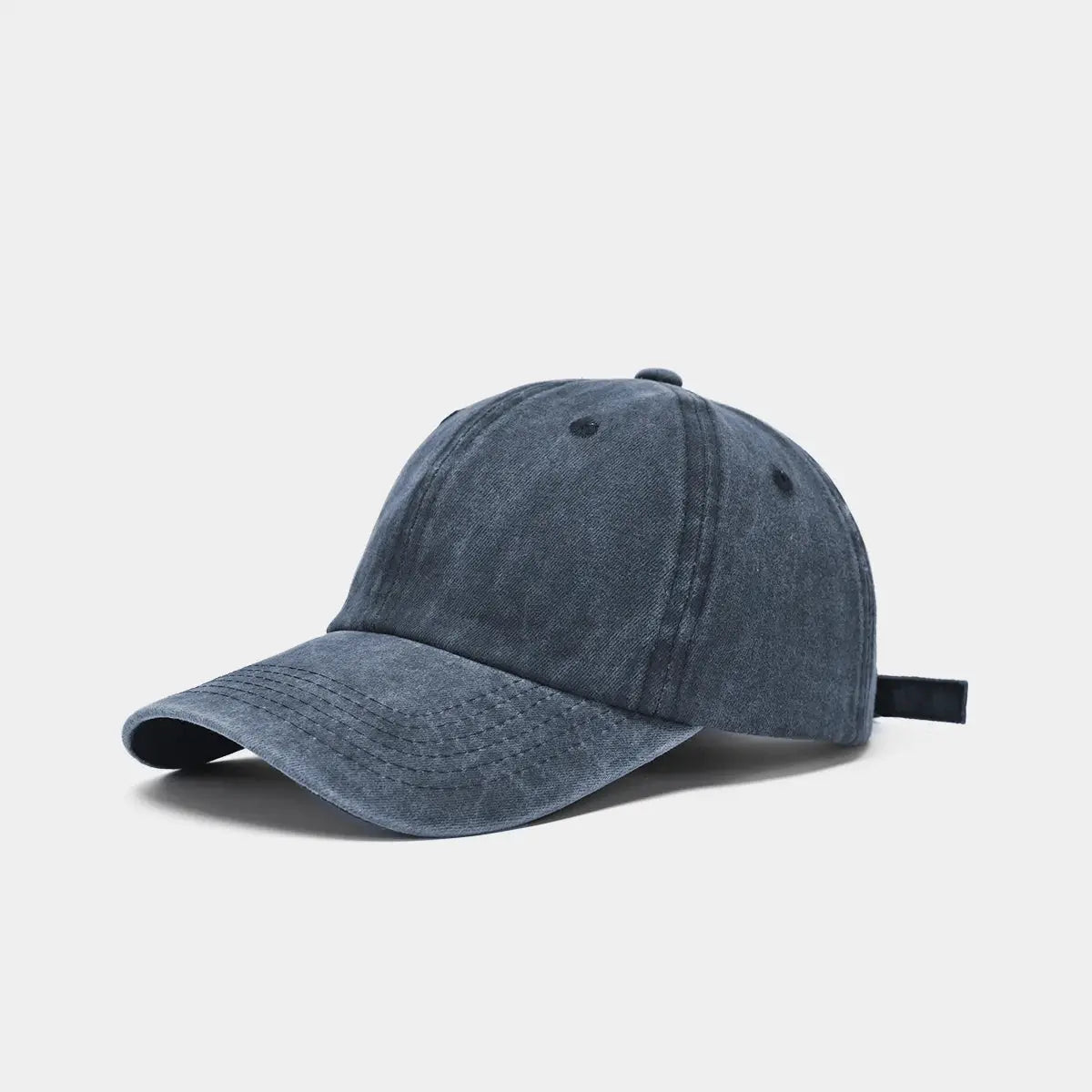 Sunscreen Water Washed Mens Baseball Cap Retro Distressed Duck Tongue Hat For Big Heads