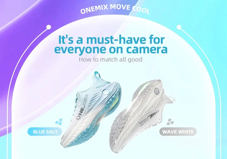 O-Resilio running shoes for men by Simples Market, cushion stability, breathable mesh; blue salt and wave white variants.